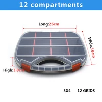 Пластиковый ящик для хранения электроники, 12-24 отсеков (на выбор)#3