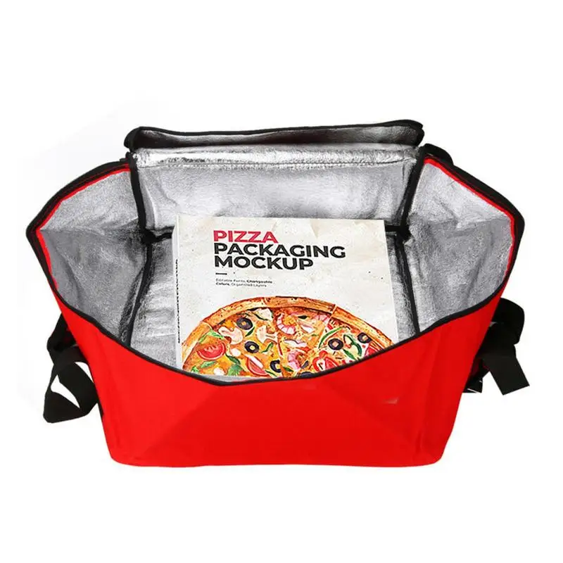 

Insulated Food Delivery Bag 16in Waterproof Delivery Pouch Heated Delivery Boxes Portable Microwave Food Warmer Grocery Boxes