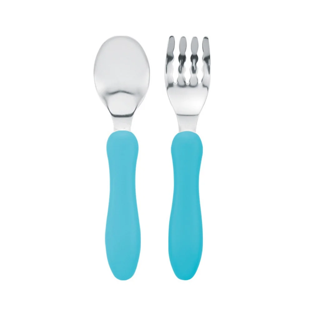 

Kids Baby Spoon Fork Utensils Set Metal Children Lunch Spoons Training Childen Feeding Box Flatwarecutlery Utensil Silverware