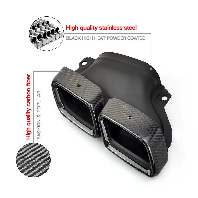 Выхлопные трубы из углеродного волокна для Benz New C-class W205 C180 C200 C260L