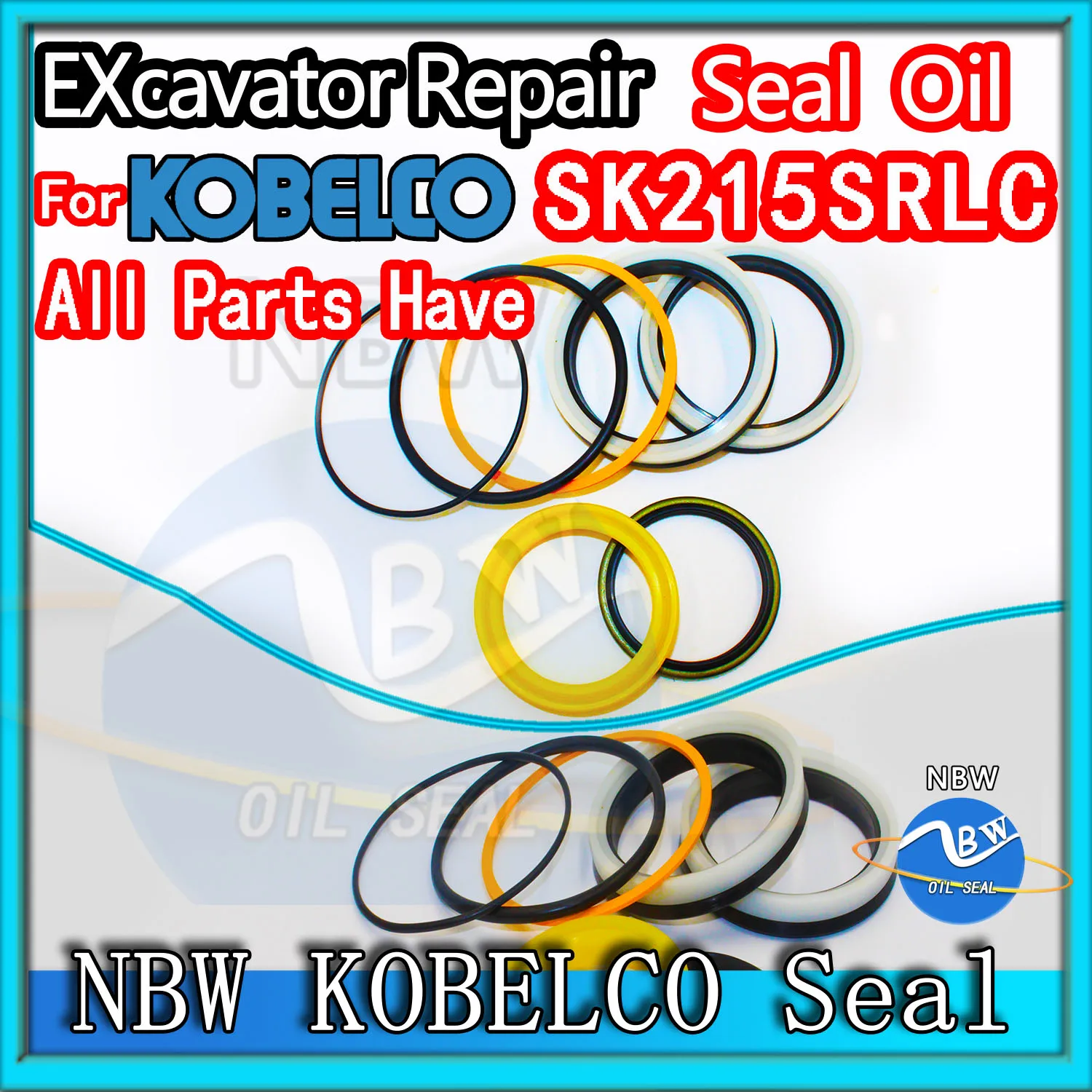 

For KOBELCO SK215SRLC Excavator Oil Seal Kit High Quality Repair Control Pilot Valve Blade TRAVEL Joystick Engine O-ring BOOM