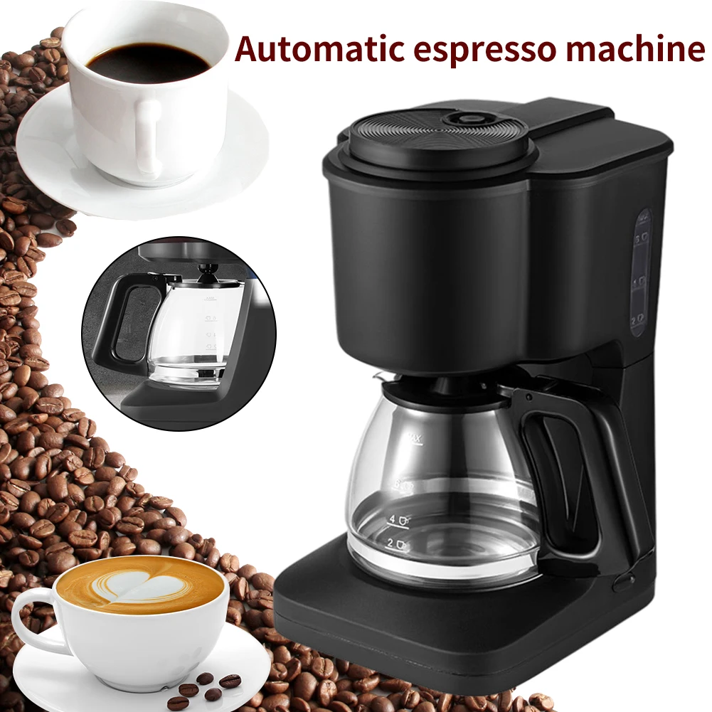 

Multifunctional Coffee 6 Cups Coffee Machine Electric Drip Coffee Maker With Coffee Pot Small Coffee Brewing Machine