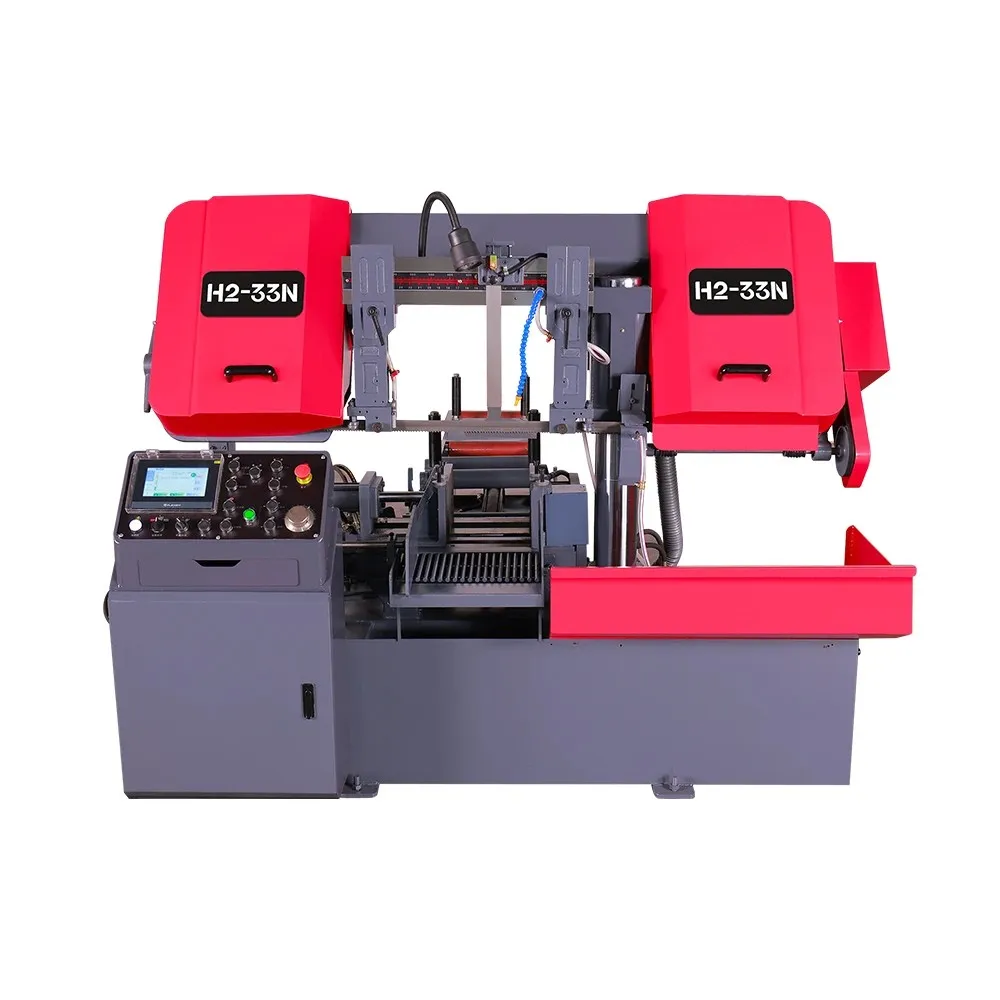 Высокая стабильность LUNYEE 4000 Вт 75 м/мин LYH2-33N горизонтальная ленточная пильная