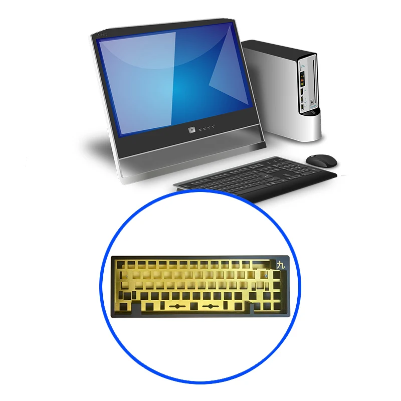 

Custom Keyboard Case Black Red Blue Anodized 6061 Aluminum Keyboard Case DIY Keyboard Case