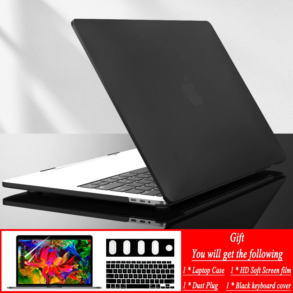 

4 in 1 Gift New Laptop Case For Macbook Air Pro 13 M1 M2 14 inch Chip for 11 12 15 16 inch A2442 A2179 A2337 A2681 A2289 A2338
