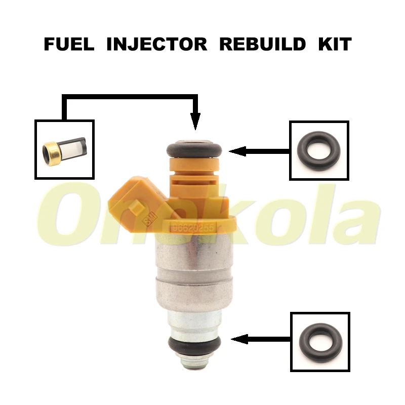 

Fuel Injector Seal O-Ring Kit Seals Filters for INJ578 For Chevroelt Daewoo Matiz 1998-2011 96620255