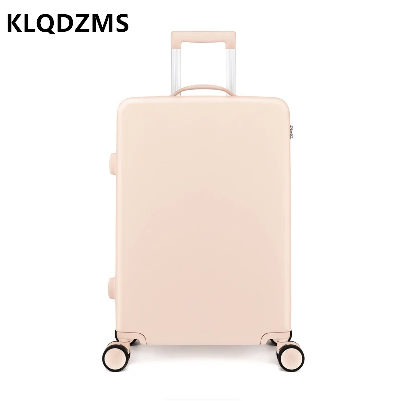 KLQDZMS New Men's Lightweight 20/22/24/26/28-inch Small Fresh Suitcase Japanese Students Hand Luggage Girls Boarding Cases