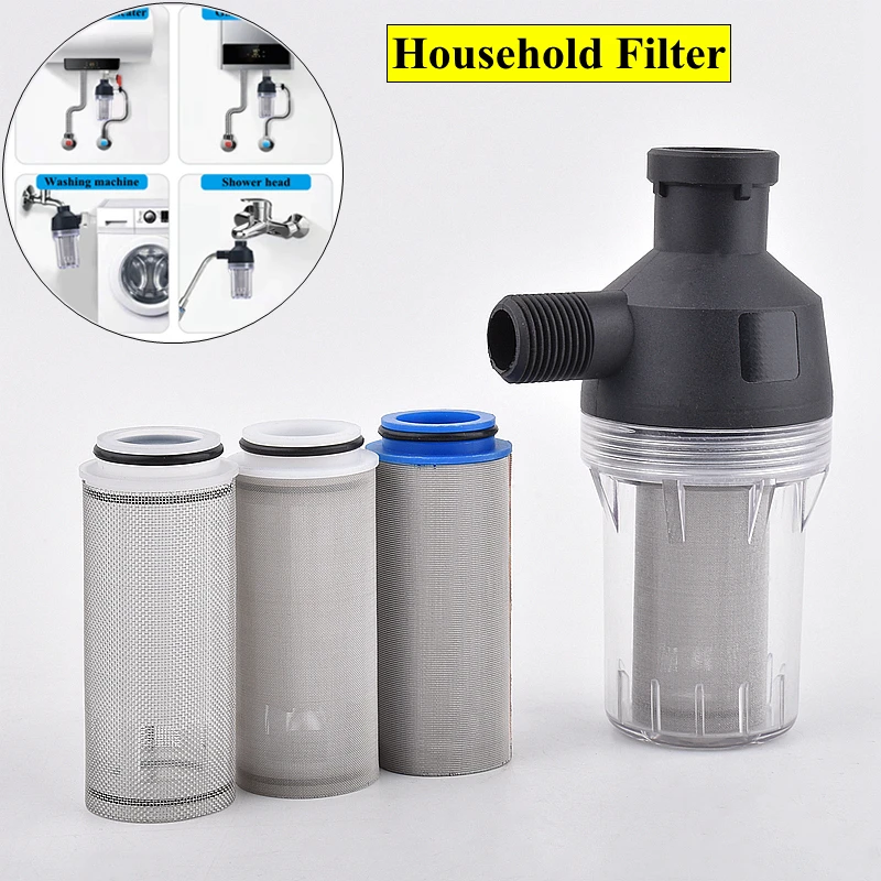 Household Waters Filter 1/2" Garden Irrigation System Water Purifier Faucet Water Heater Washing Machine Impurity Filter