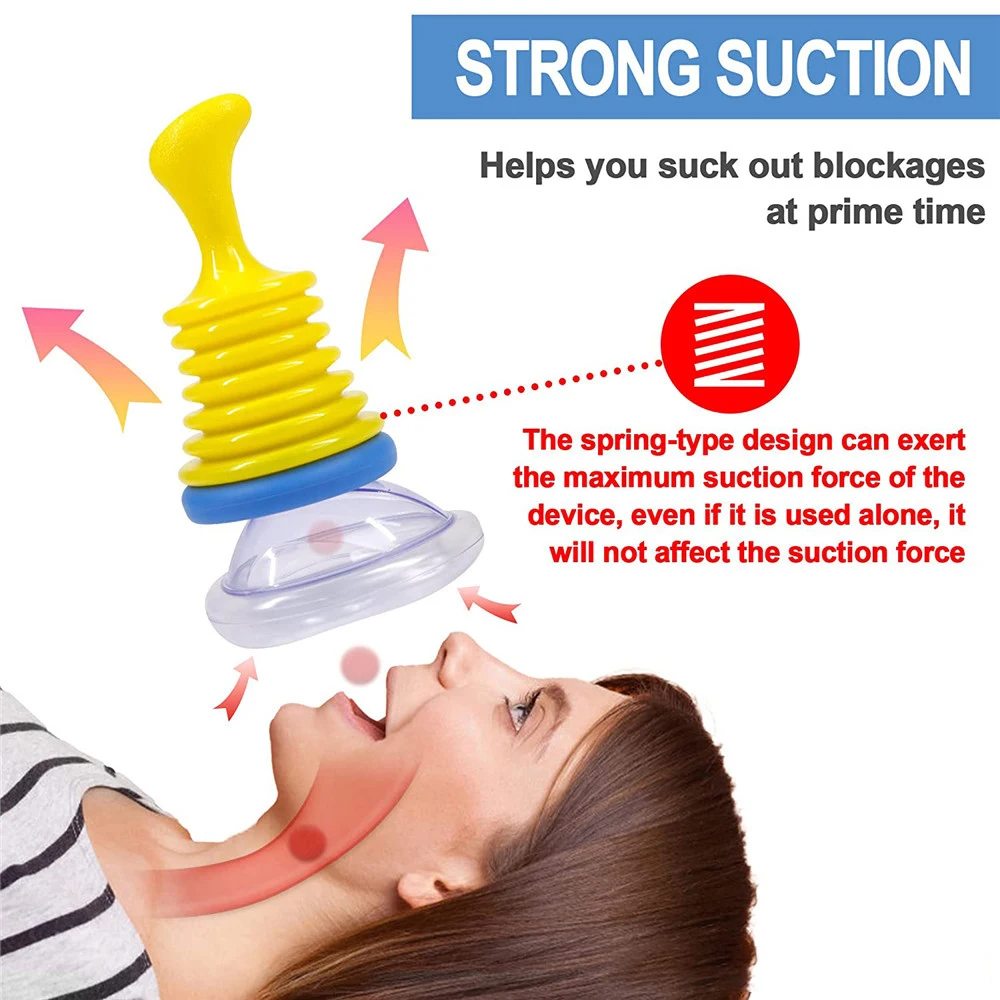 1Pcs Anti Choking Device, Choking Emergency Device, Portable Suction Anti Choking Device First Aid Kit for Kids and Adults