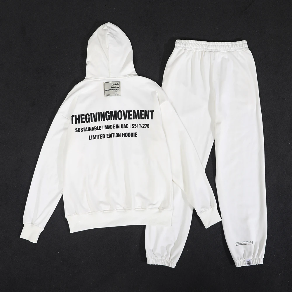 

Женские легкие толстовки на молнии и штаны TGM, комплект из 2 предметов, топы с длинным рукавом, куртки с капюшоном, свободные толстовки для от...