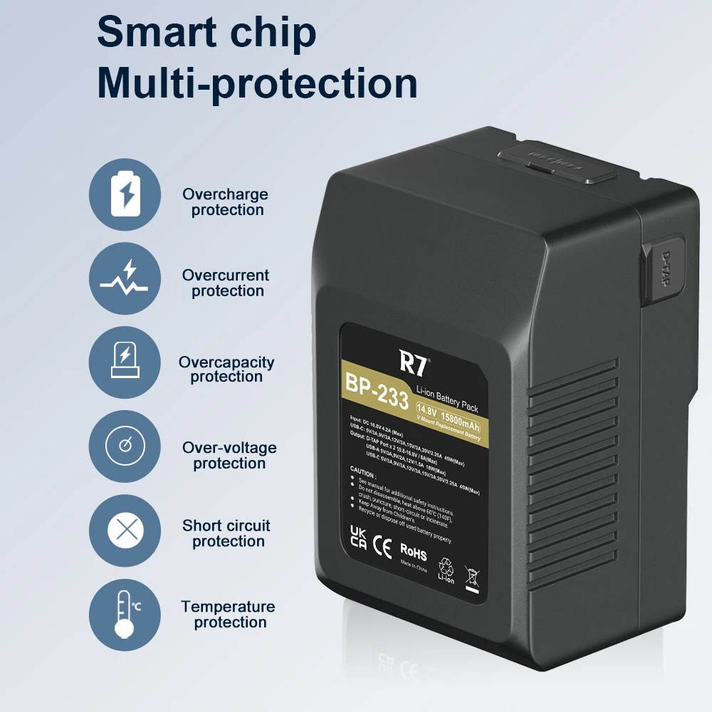 Мини-литиевая батарея с V-образным креплением BP-106 BP-199 BP-233