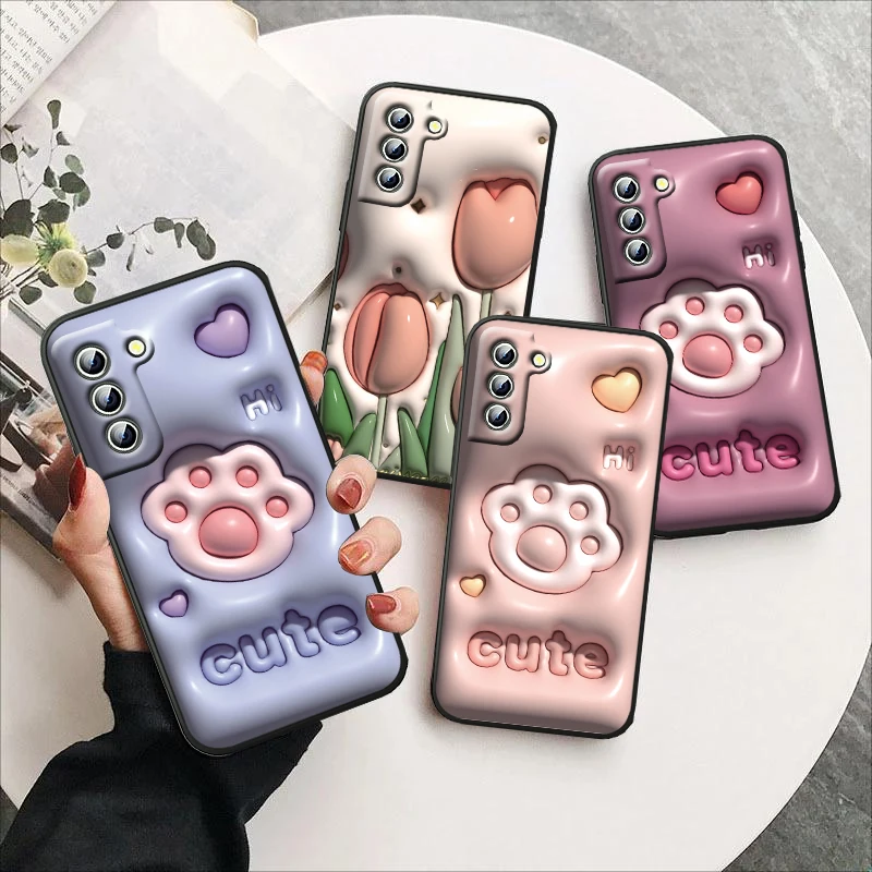 

Fomba fanapahana For Samsung Galaxy S23 S22 S21 S20 S10 S9 Ultra Plus Pro 4G 5G silicone Soft Black Phone Case