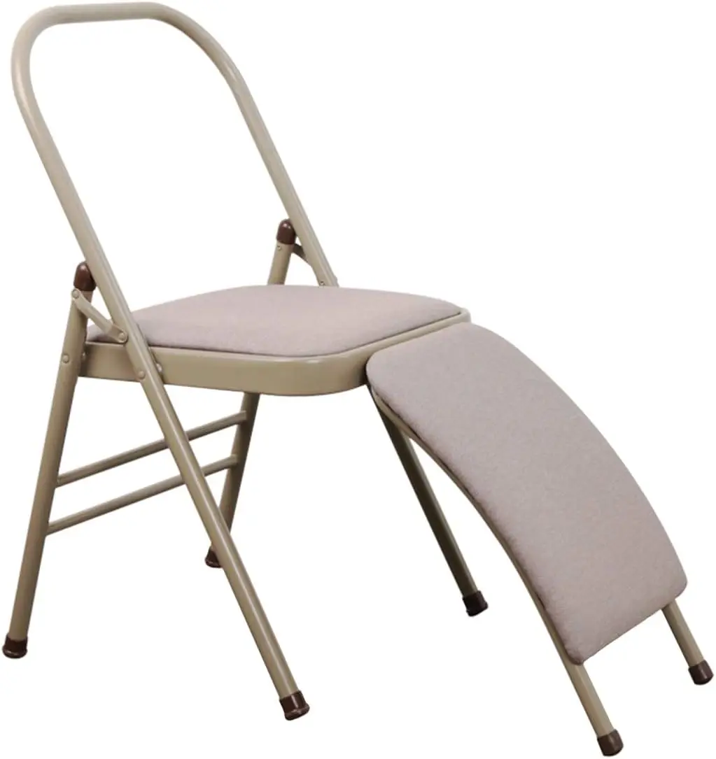 

Вспомогательное кресло с поддержкой поясницы и спины для Iyengar, складной тренажер для баланса (серый), наборы для спортзала, походная тележка, гирлянда, гантели