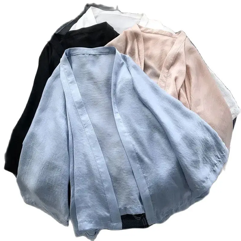 

Chiffon sunscreen clothes women's new loose summer short shawl coat P3 786