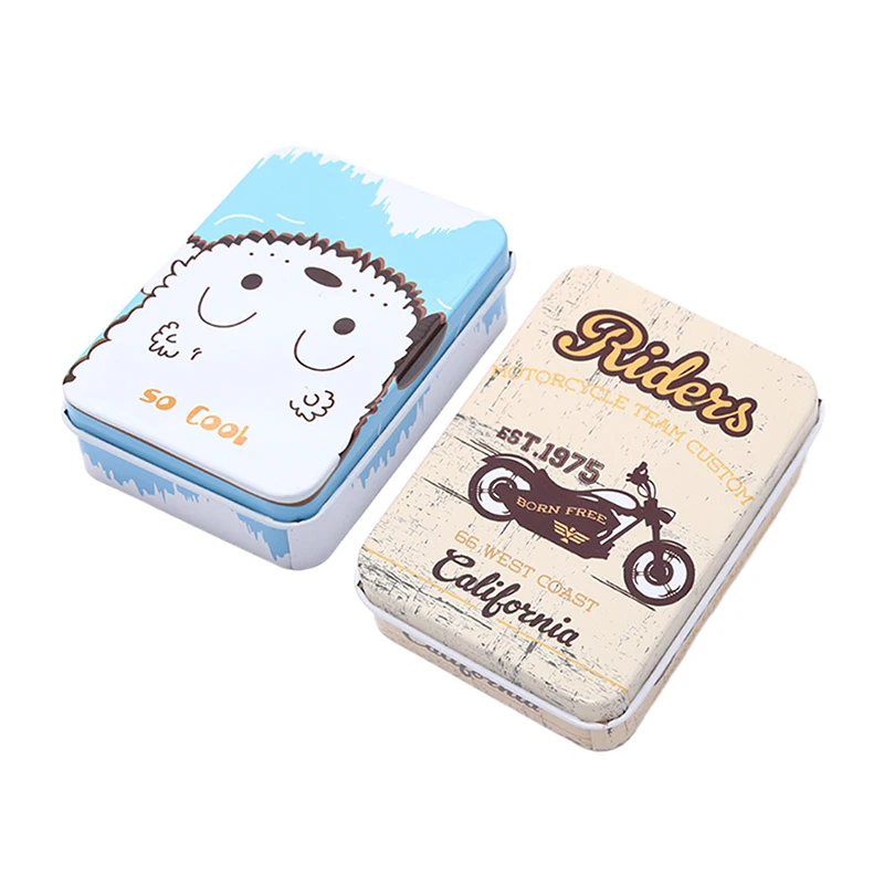 Мини жестяная коробка с крышкой