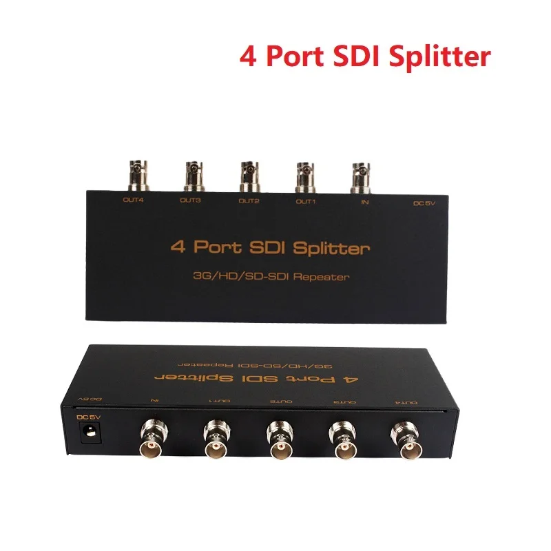 Разветвитель SDI 1 в 4 с поддержкой HD SD-SDI