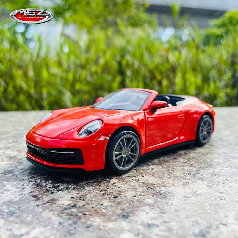 Литая под давлением металлическая модель автомобиля Porsche Carrera Cayman MSZ формула для