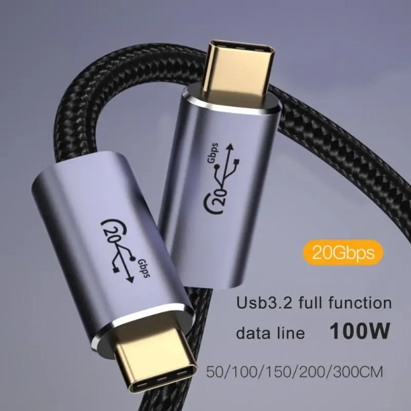 

Usb C Cable Docking Stations Aluminum 10gbps Usb Type C To C Cable Usb 3.1 Gen2 Data Cable Phone Accessories 8k 60hz Pd 100w