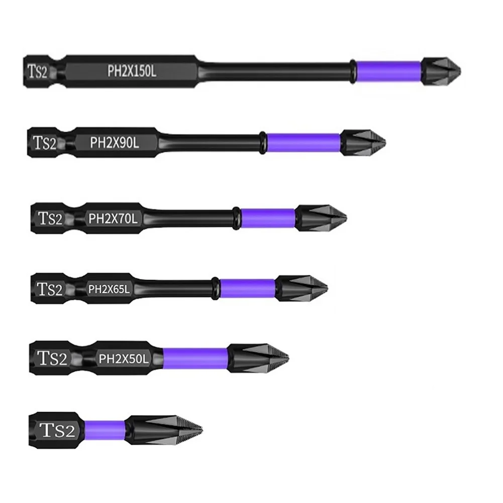 1pc PH2 Magnetic Batch Head Cross Screwdriver Hardness Impac
