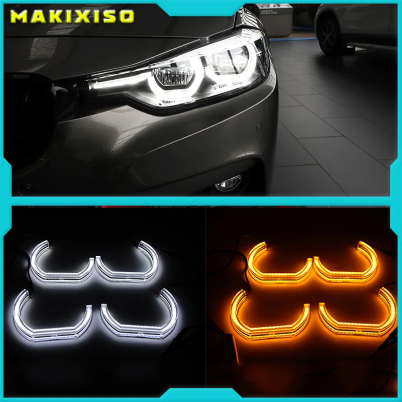 Светодиодсветодиодный глаза ангела для BMW E60 E61 LCI 528i 530i 535i 550i M5 2007-10 галогенные