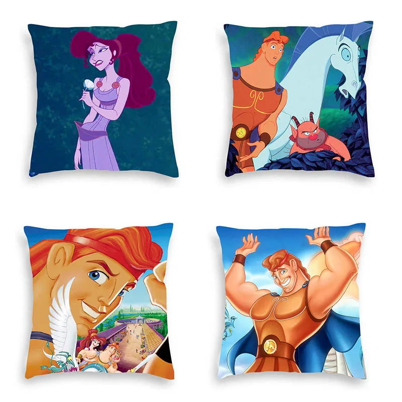 

Cartoon Hero Hercules Pillowcase Cover Birthday Gift Guide Party Hotel Throw Two-sided Pillow Case Home Decor Baby Shower