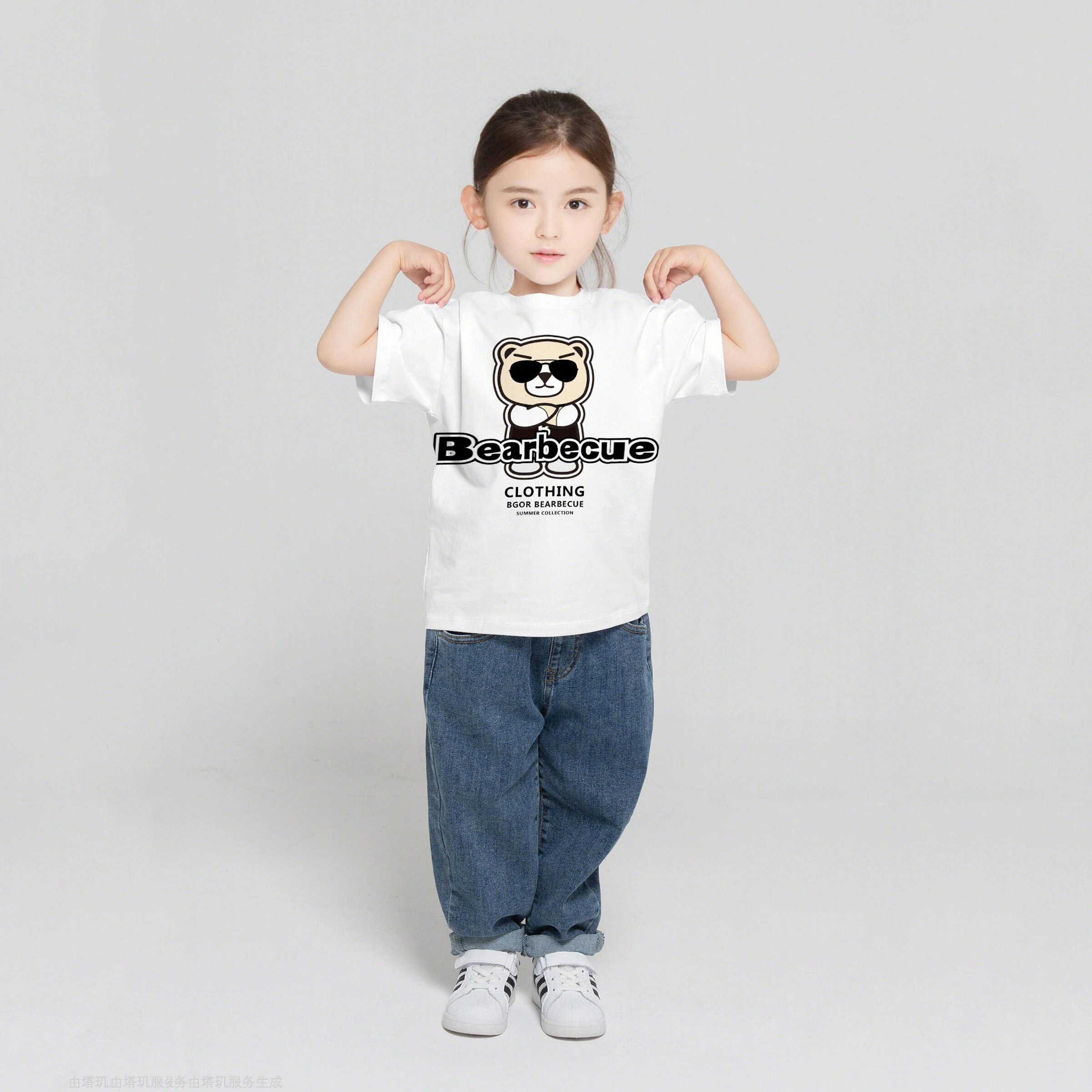

2022 New Arrival Boys And Girls Summer Casual Printed Short Sleeve T-Shirt Parent-Child Wear