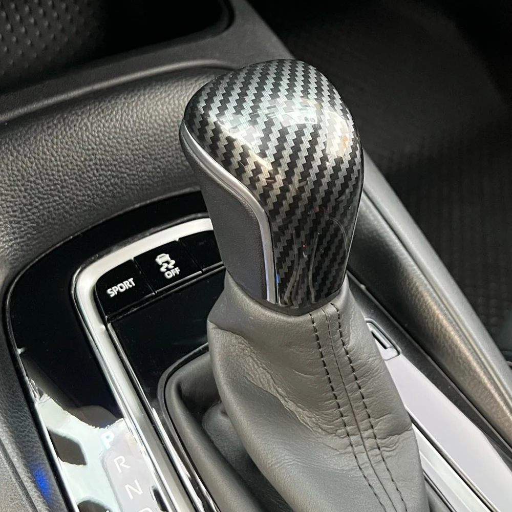 

Carbon Fiber Car Interior Gear Shift Knob Shifter Handle Lever Head for Toyoto Avalon Camry Xv70 Corolla Levin 2018 2019 2020