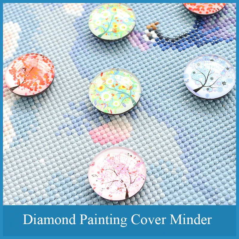 

Diamond Painting Accessoires Cover Minders DIY Crafts Diamont Painting Cross Stitch Tools Parchment Paper Magnet Fixing Holder