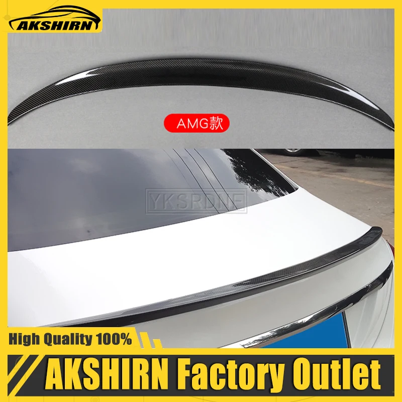 

Стильный спойлер C63 для заднего багажника из углеродного волокна для Benz C класса C180 C250 W205 2 дверного купе 2015-2018 года C205 автомобильный спойлер для заднего крыла