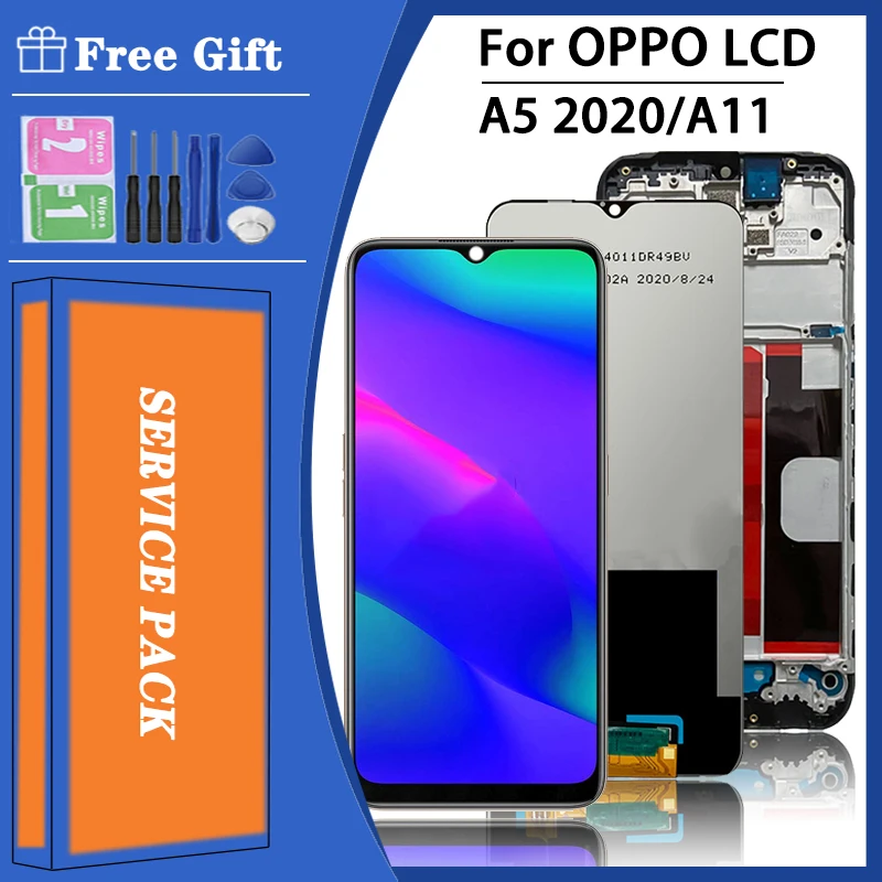 ЖК-дисплей 6 5 дюйма для Oppo A5 (2020) cph830 сенсорная панель дигитайзер запасные части с
