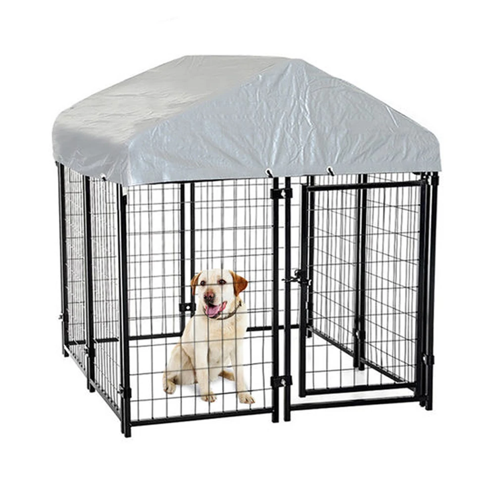Оптовая продажа большая металлическая сварная клетка для собак уличная животных