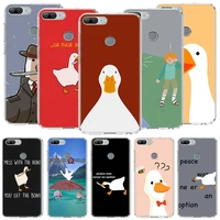 flying duck phone case for huawei y5 y6 y7 y9 p smart z 2021 honor 50 20 pro 9x 10i 9 lite 8a 8s 8x 7s 7x 7a cover