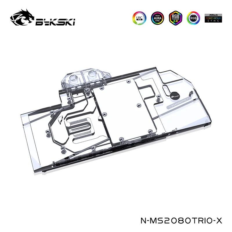 

Кулер Bykski VGA для MSI RTX 2080,2070 Super GAMING X TRIO, блок водяного охлаждения, поддержка управления материнской платой