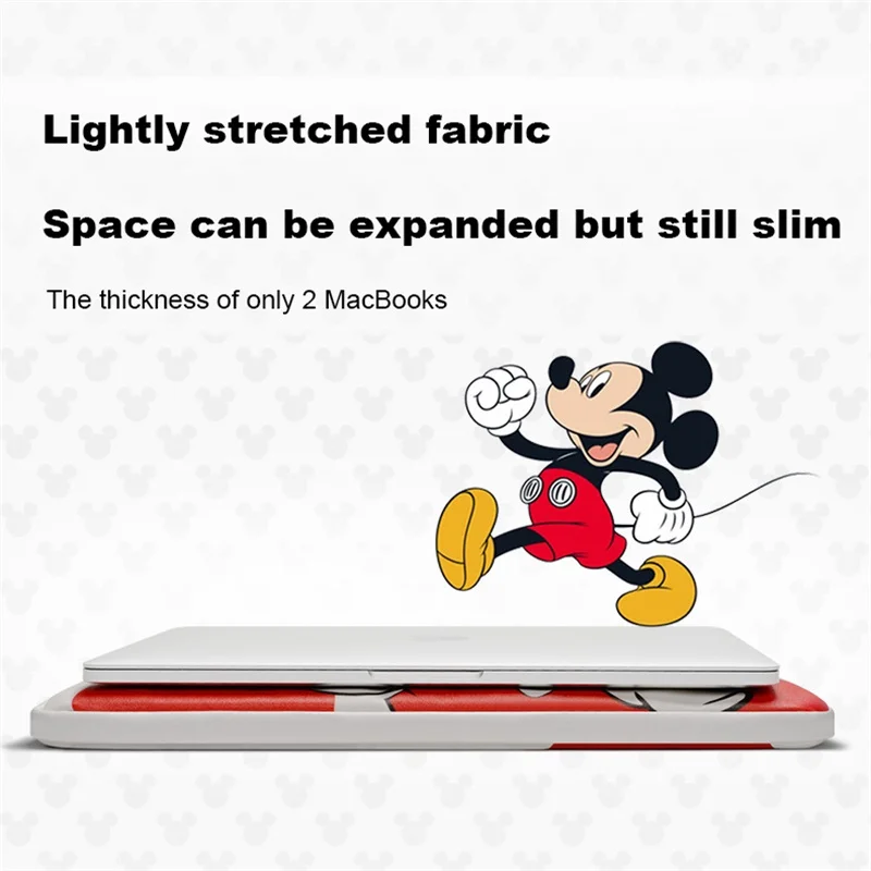 Cute Mickey Laptop Bag Case for Macbook Air Pro 13 14 15.6 Laptop Sleeve Waterproof Notebook Bag For Dell Acer Asus HP Handbag images - 6