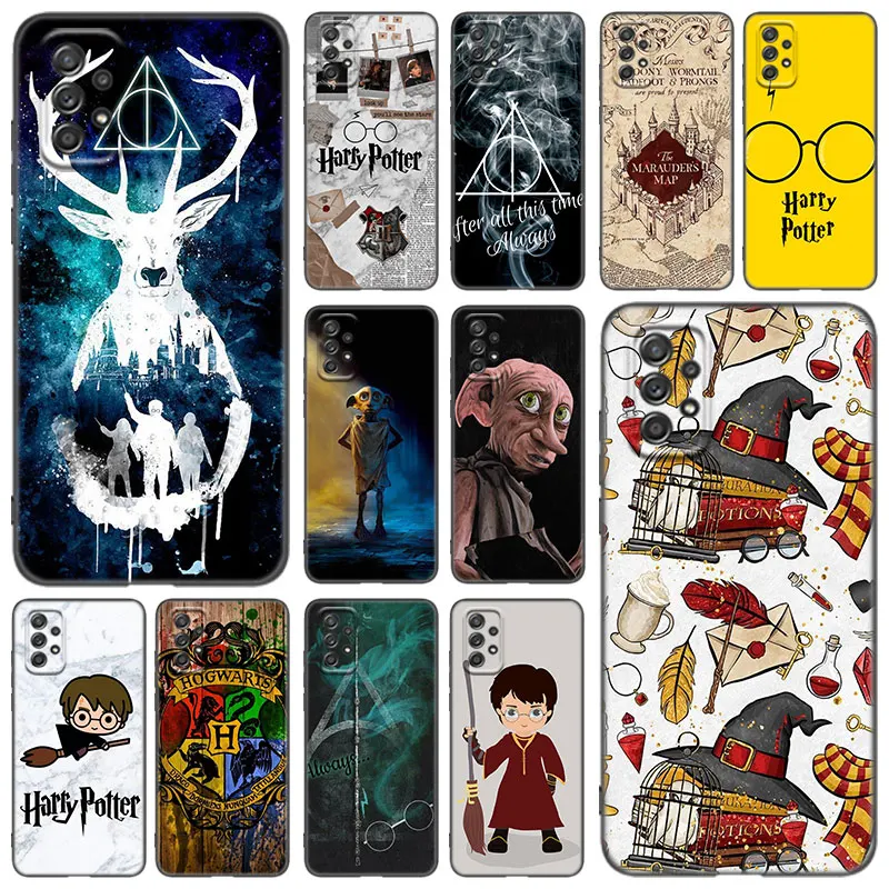 

Чехол Magic School Pott для телефона Samsung A21 A30 A50 A52 S A13 A22 A32 4G A53 A73 5G A12 A23 A31 A33 A51 A70 A71 A72, черный чехол