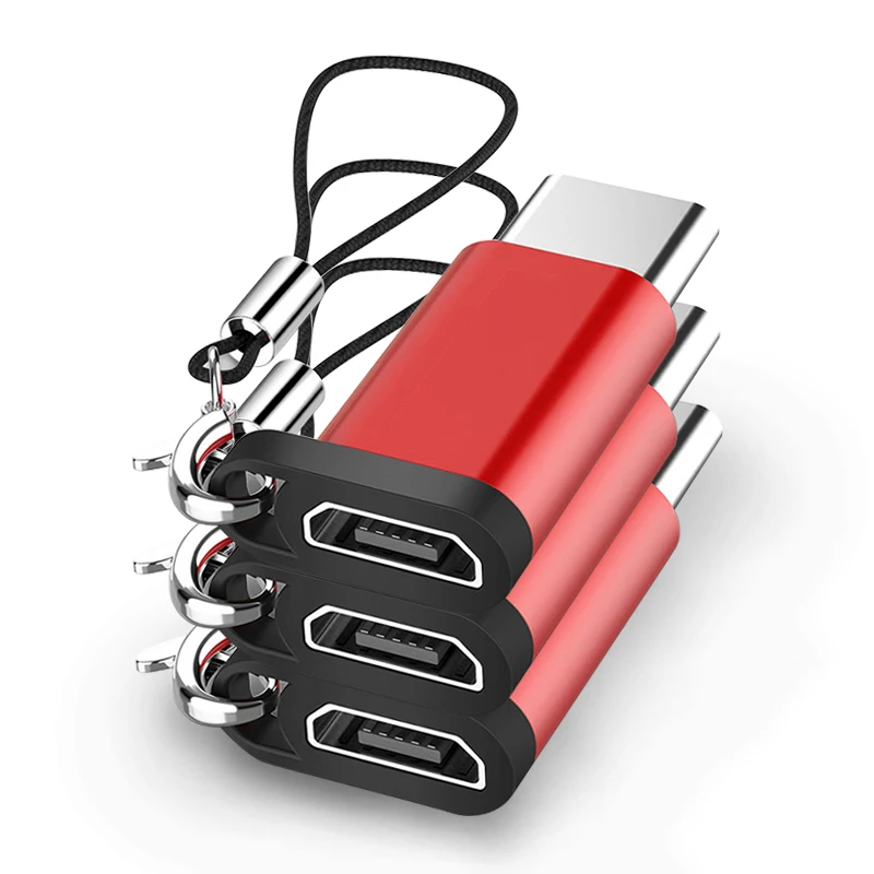 

Адаптер Ascromy, USB Type-A-USB Type-C, 7 цветов