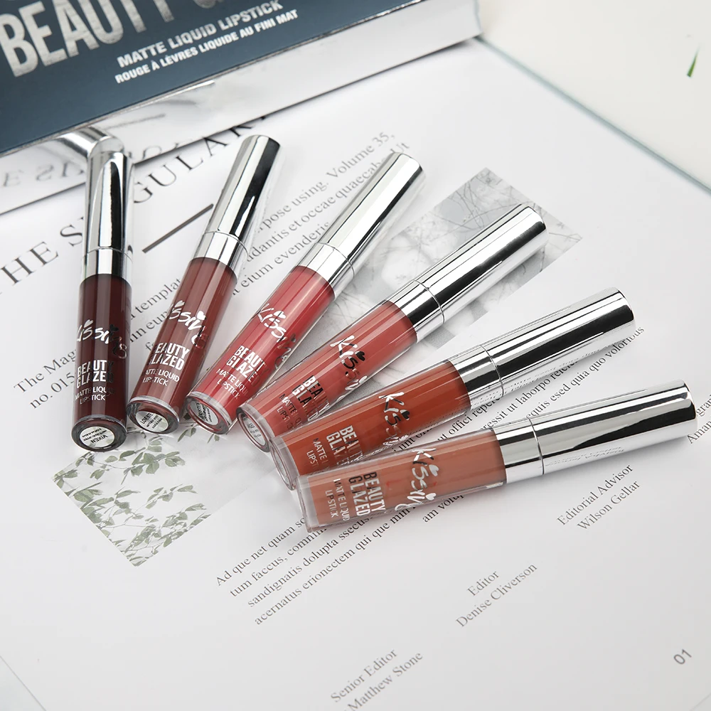 Beauty GlazedBox Макияж Жидкая помада Подарочный набор Стойкий увлажняющий крем
