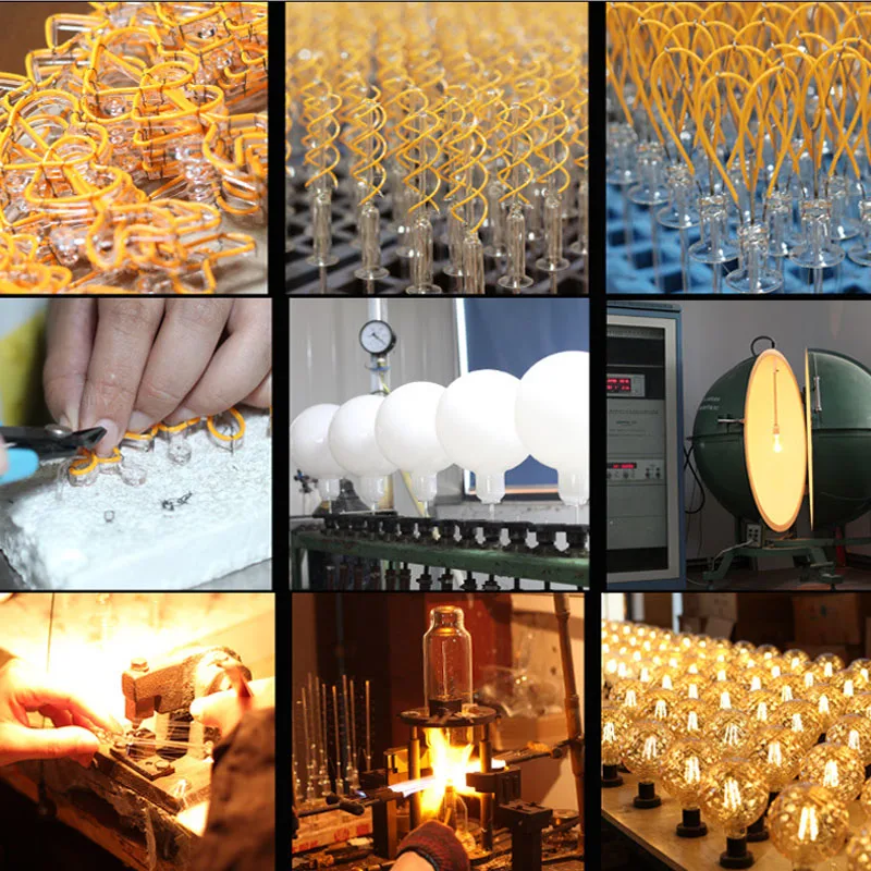 E27 LED Dimming Bulb Grey 220V Vintage Spiral Filament Light ST64 A110 G80 G95 T180 T300 Retro Incandescent Decoration |