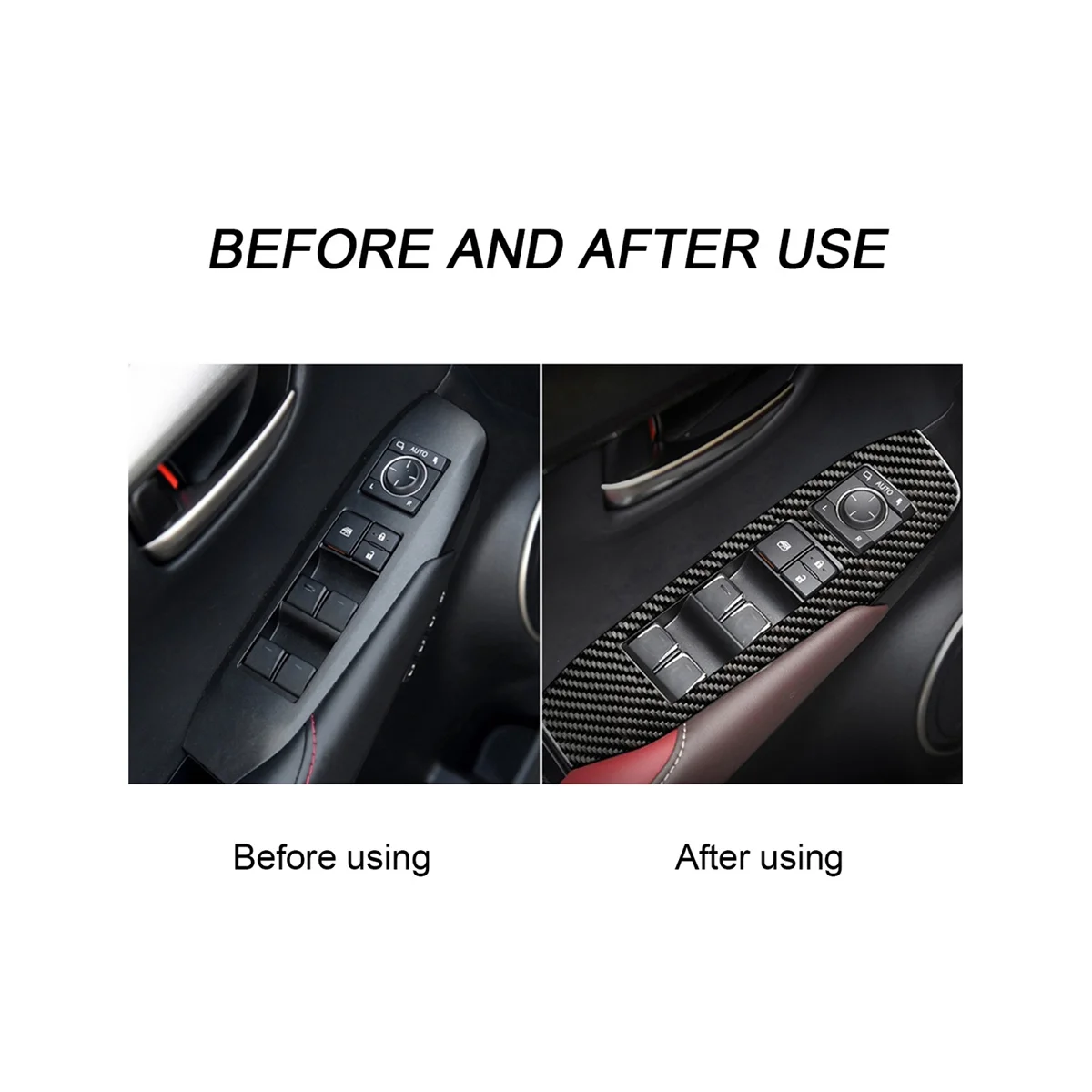 4 шт. декоративные наклейки на панель автомобильного стеклоподъемника LEXUS NX 300H 200T