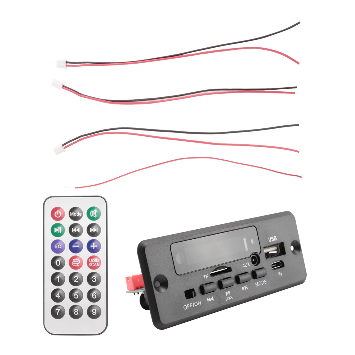 2x25 Вт 50 усилитель MP3 плеер декодер плата 5 В-12 в Bluetooth 0 автомобильный FM радиомодуль