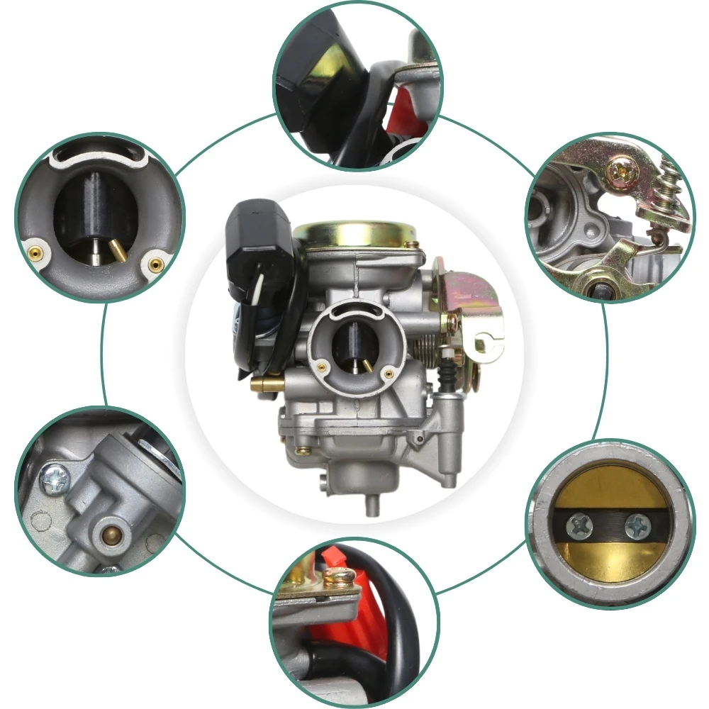 Фото Карбюратор мотоцикла PD22J для Yamaha JOG100 ZY100 RS100 RSZ100 100cc скутер Байк №5