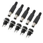 5,5 мм x 2,1 мм штепсельная розетка, разъемы постоянного тока, источник питания постоянного тока, Штекерный разъем, винтовая гайка, фоторазъем 5,5x2,1