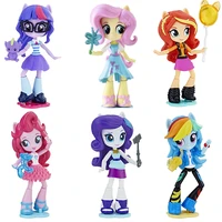 hasbro my little pony equestria girls rarity twilight sparkle sunset shimmer doll gifts toy model anime figures collect ornament