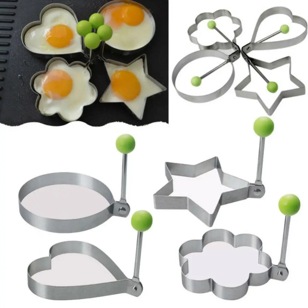 

Diy Fried Egg Mold Five-pointed Kitchen Utensil Egg Pancake Ring 1pcs Fried Egg Shaper Kitchen Accessories Tools Stainless Steel