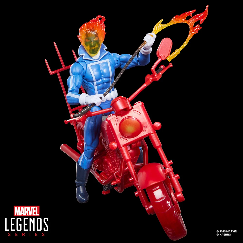 Фото Оригинальная коллекционная фигурка Ghost Rider из серии Hasbro Marvel Legends, 6-дюймовая, изысканная аниме-фигурка, модель для коллекционирования, подарок, игрушка, в наличии №3