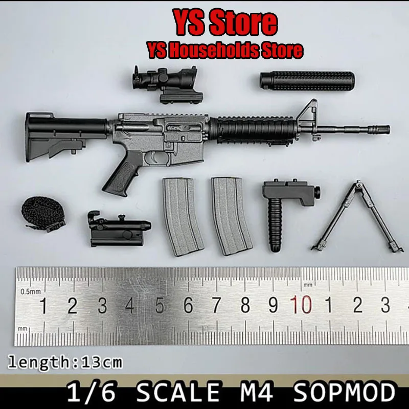 ZYTOYS масштаб 1/6 солдатское оружие M4 M16 XM177 M4A1 SOPMOD MK12 статическая модель для