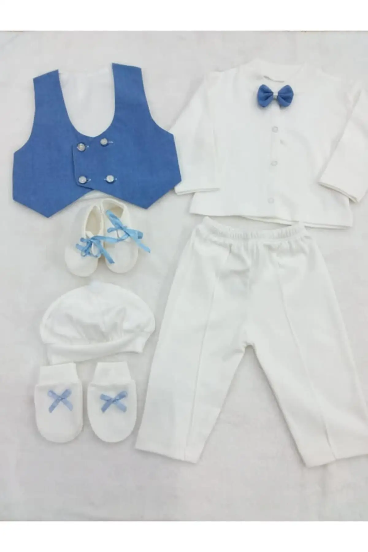 

Baby boy blue vest suit hospital output