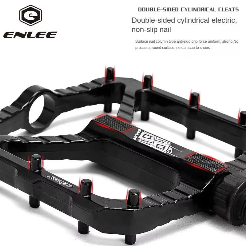 Педали ENLEE велосипедные широкая плоская форма ультралегкие из алюминиевого