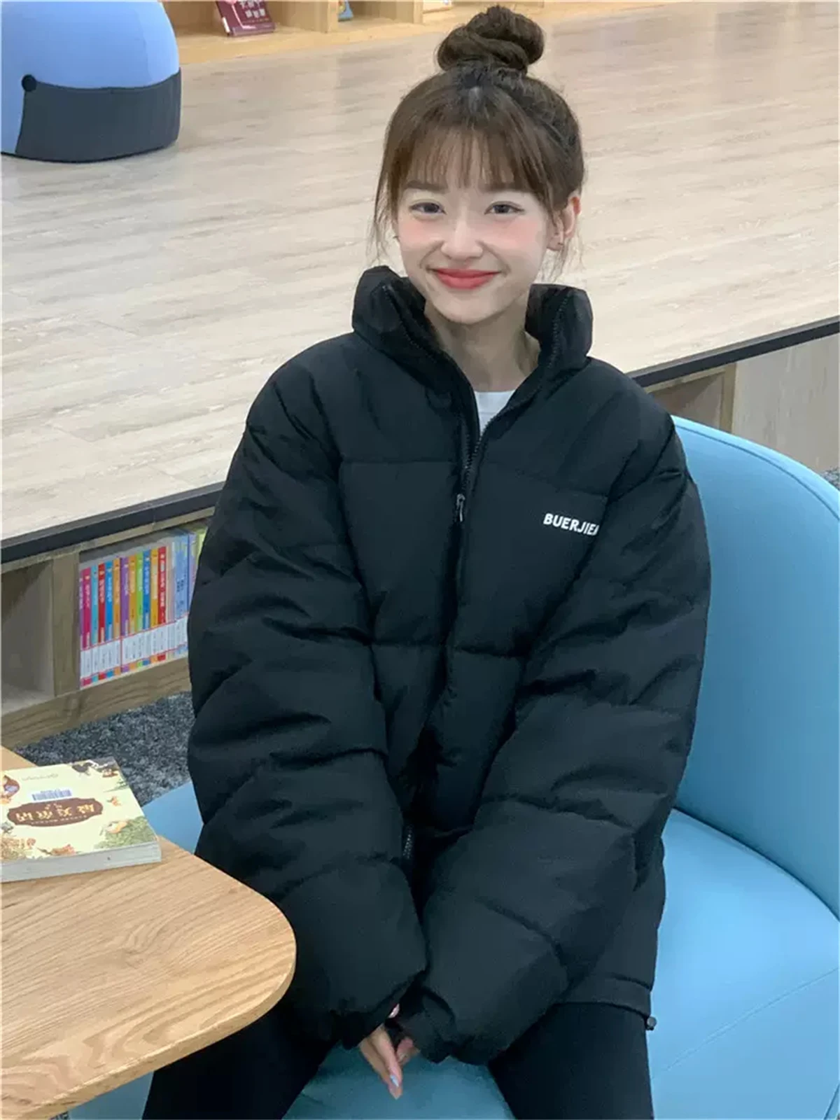 Small Sense Of Design Korean Cotton Padded Clothes Women's 2022 New Cotton Padded Jacket Winter Loose Oversize Fashionable