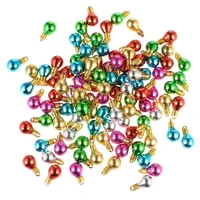 100pcs christmas bulb beads tree garland bulbs light bulb beads decorative ornaments for projects xmas holiday jewelry making